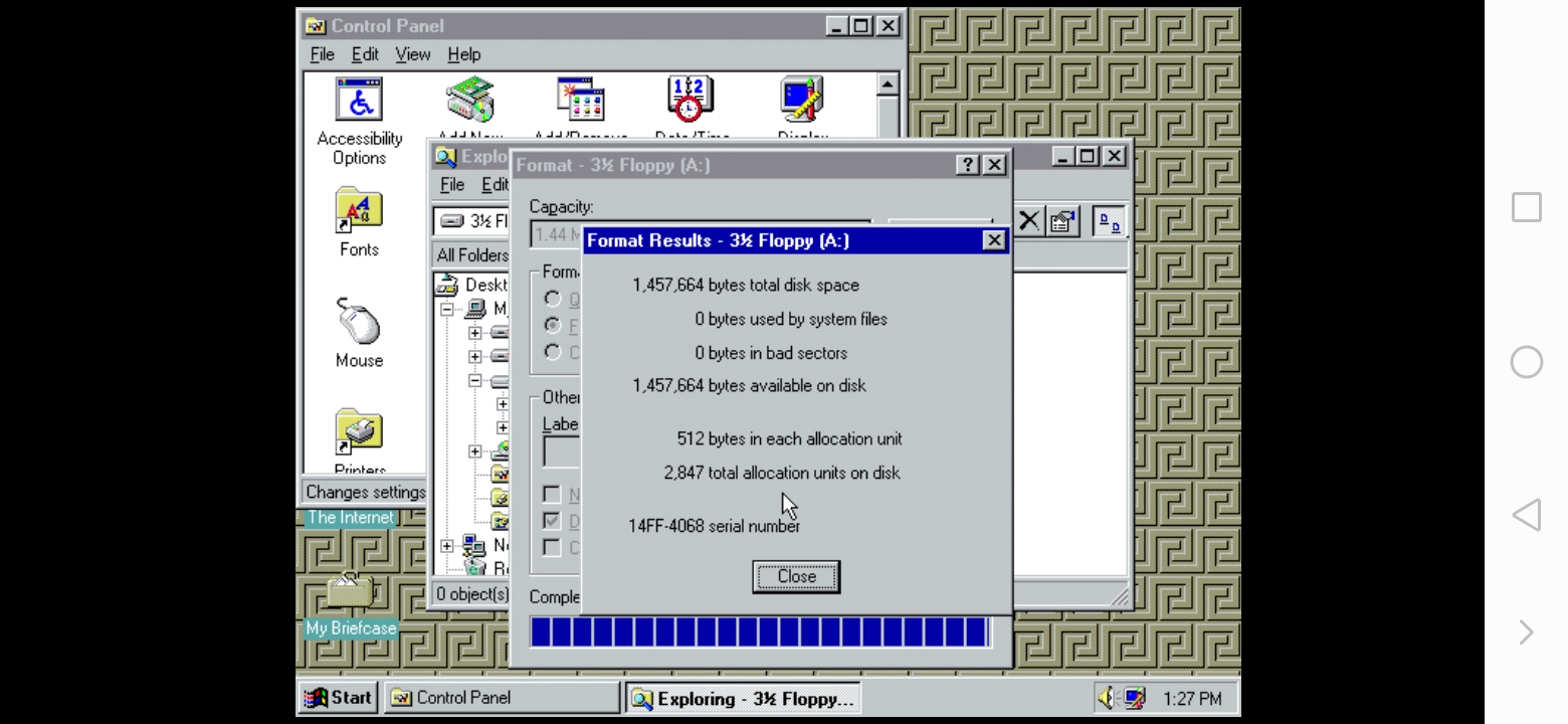Windows 95 (OSR 2.5) on Limbo